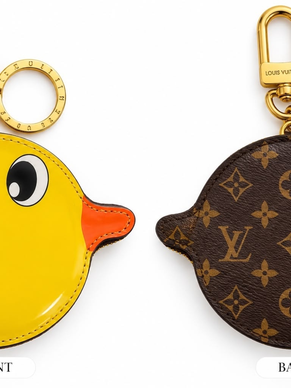 Yellow & Brown Duck Key and Card Holder